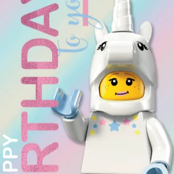 グリーティングカード ユニコーン