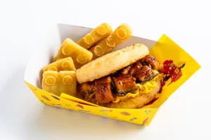 Grilled Eel & Egg Rice Burger