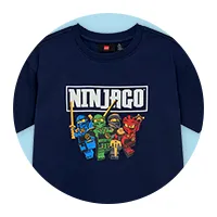 半袖Tシャツ ニンジャゴー集合 ネイビー