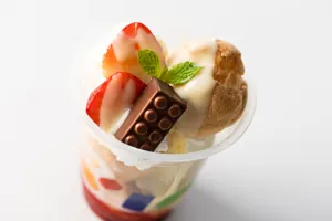 Christmas Limited Cup Cream Puff Hot Custard Sauce