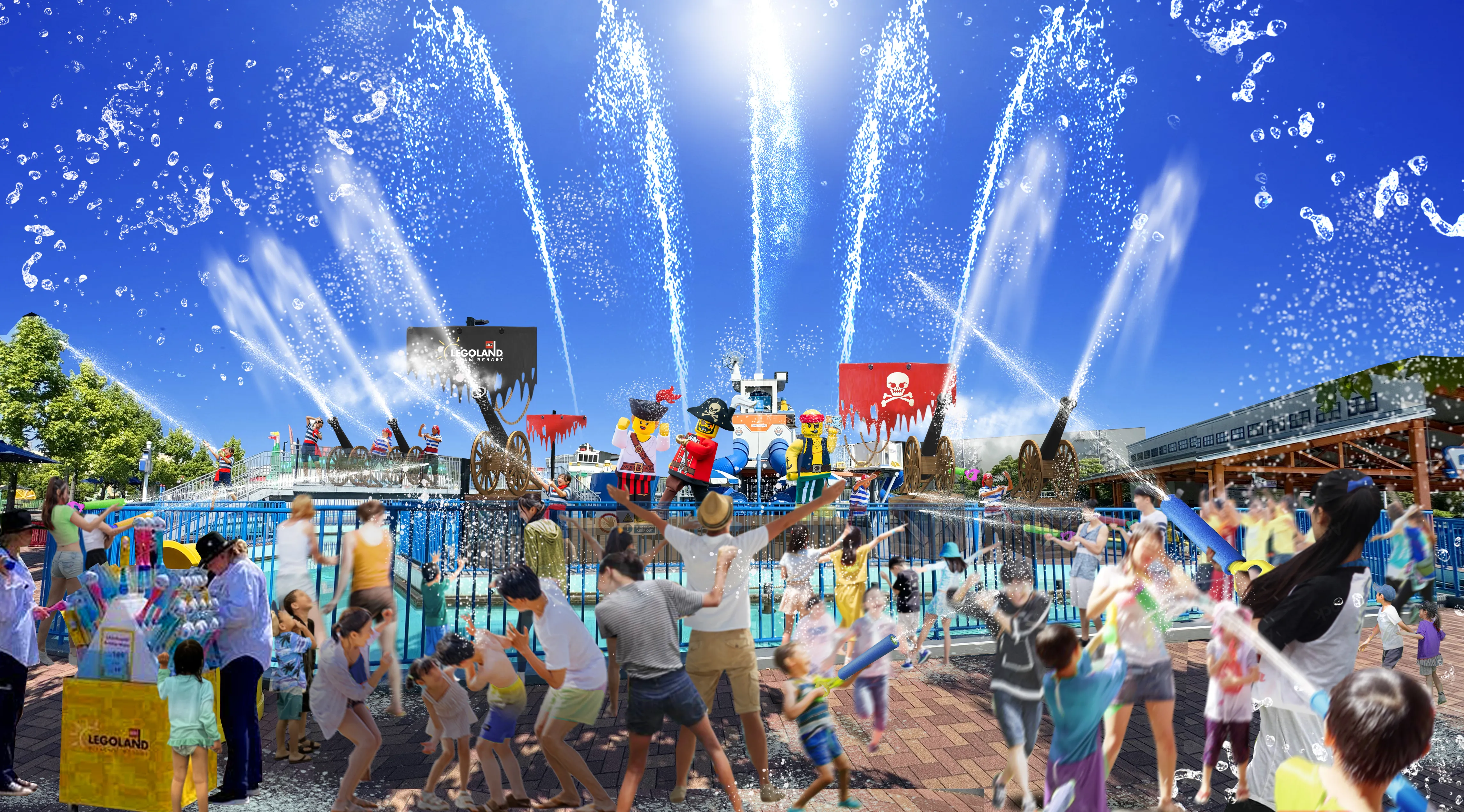 湖水3点セット 水あそびエリア全開！レゴランドでびしょぬれの夏！