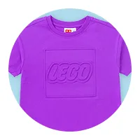 半袖Tシャツ エンボスロゴ 紫