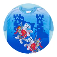 半袖Tシャツ 騎士 青