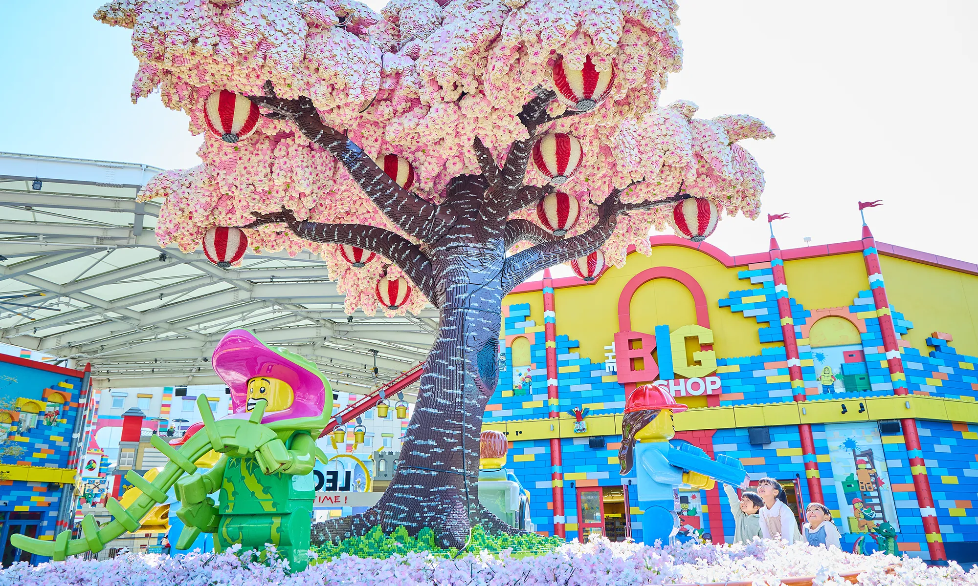 レゴ ブロックのサクラの木