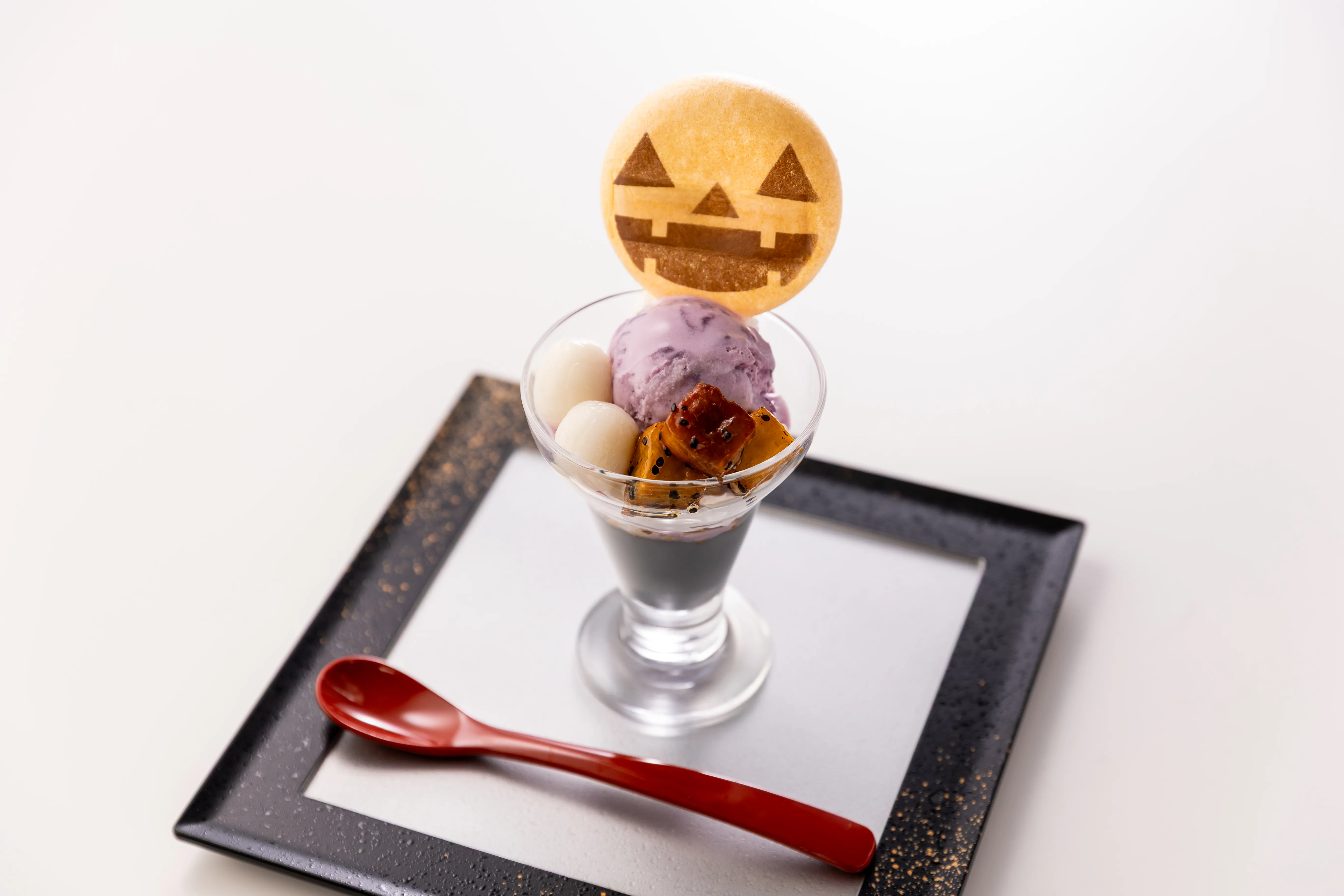 Colorful Japanese Style Halloween Parfait