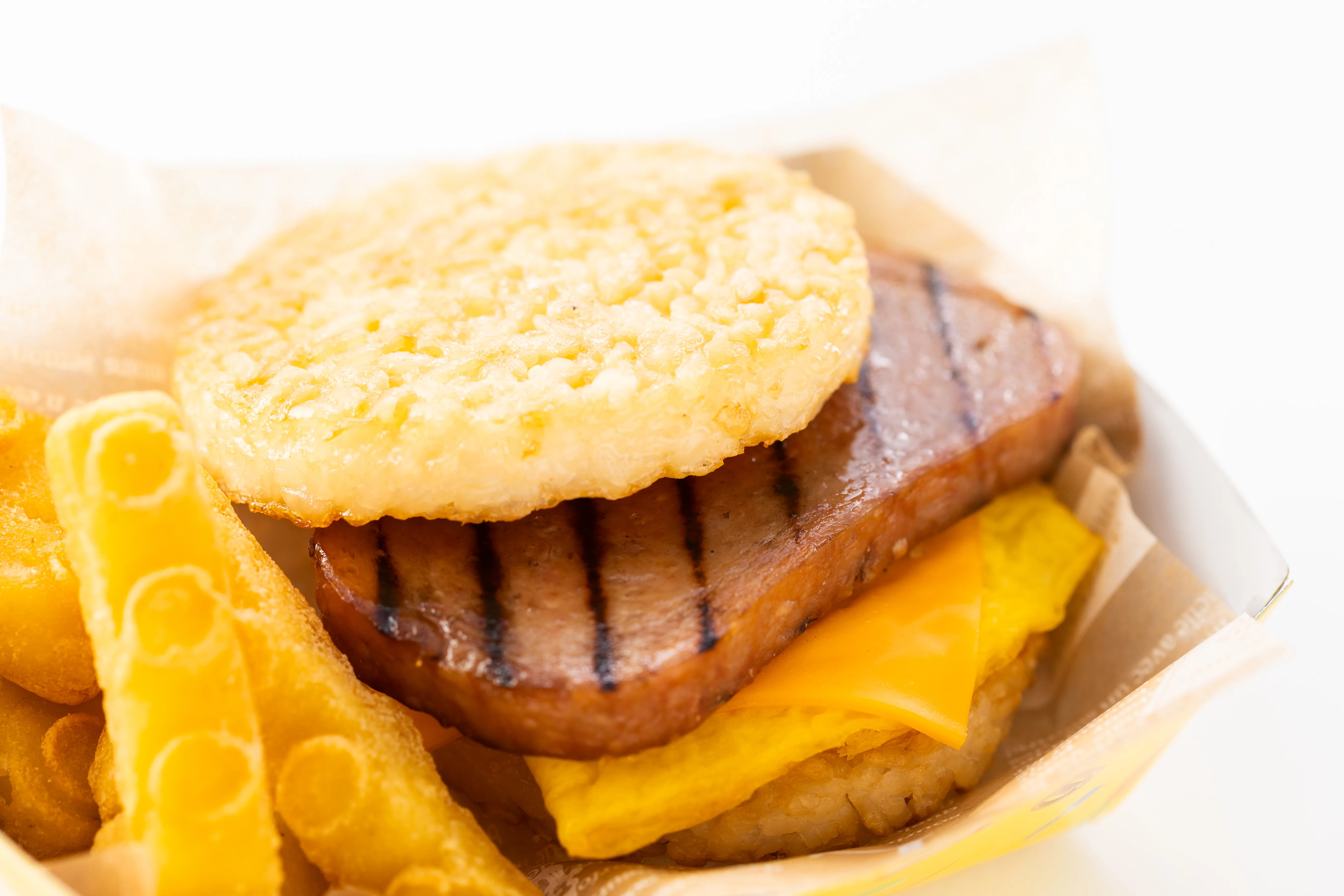 Pork And Egg Rice Burger