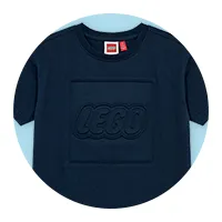 半袖Tシャツ エンボスロゴ 紺