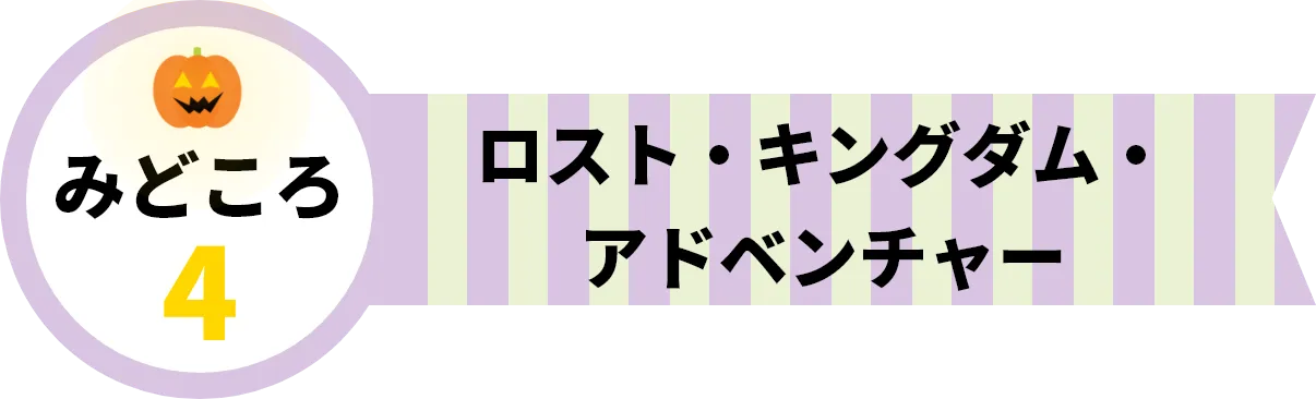 見どころ4。ロスト・キングダム・アドベンチャー